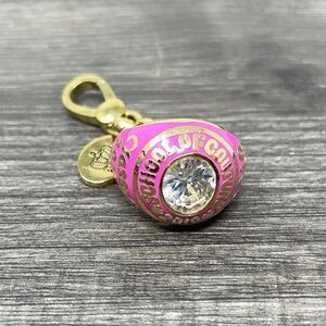 Juicy Couture 2010 Graduate Ring Limited Edition Pink Enamel Charm